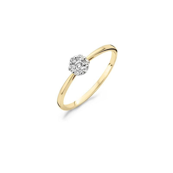 Ring 1611BDI - 14k GeelGoud met Diamant