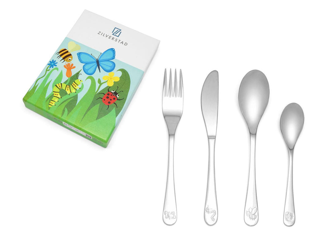 Kinderbestek Natuurvriendjes, 4-delig, RVS 82152010