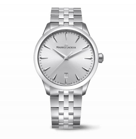 Maurice Lacroix 1975 Quartz (39mm) Silver Sun-Brushed Dial  Stainless Steel Bracelet 750007-SS002-130-1