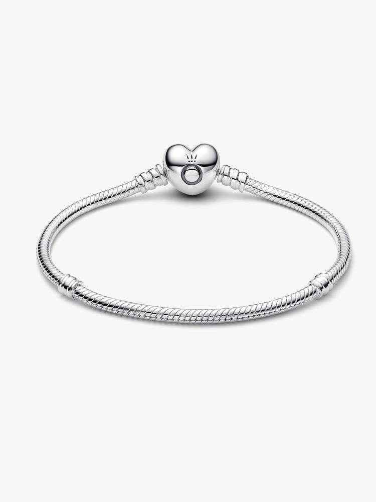 Pandora Moments Slangenarmband met Hartsluiting van Sterling Zilver 594594C00