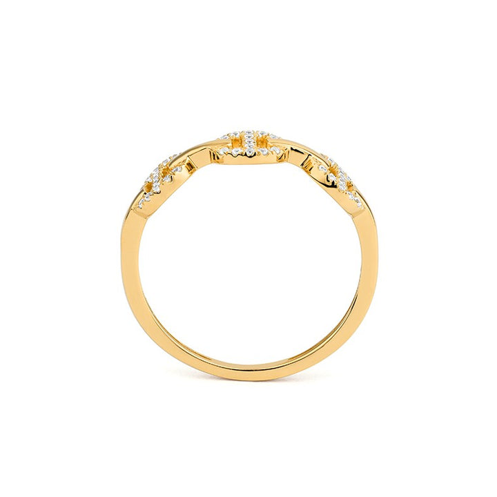 14 Karaat Geelgouden Diamantring 0.12 ct G/SI R0140T63