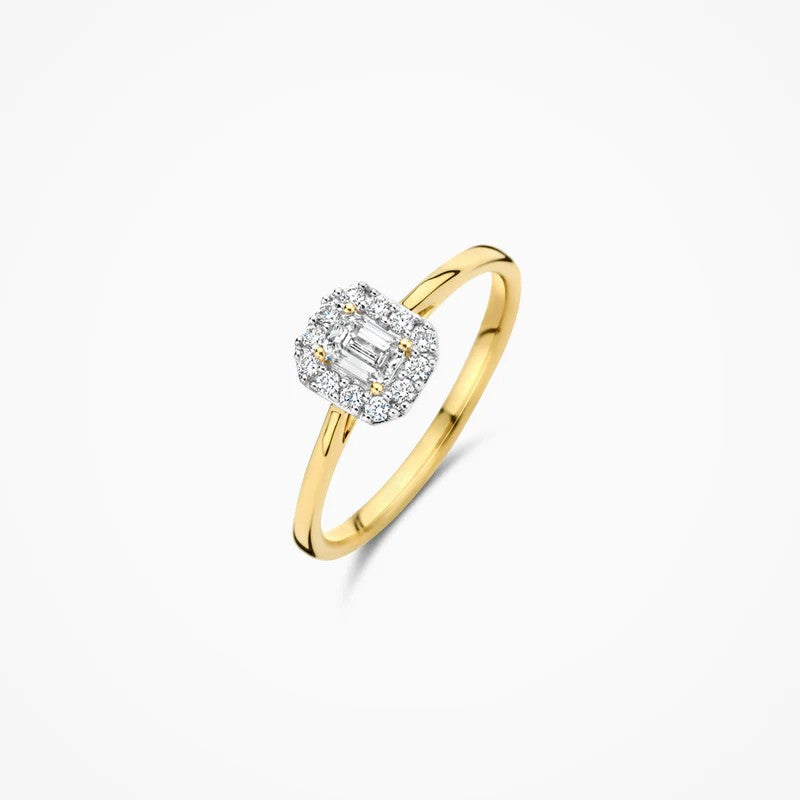 Blush Lab Grown Ring LG1010Y in 14 Kt Geelgoud met Lab Grown Diamant