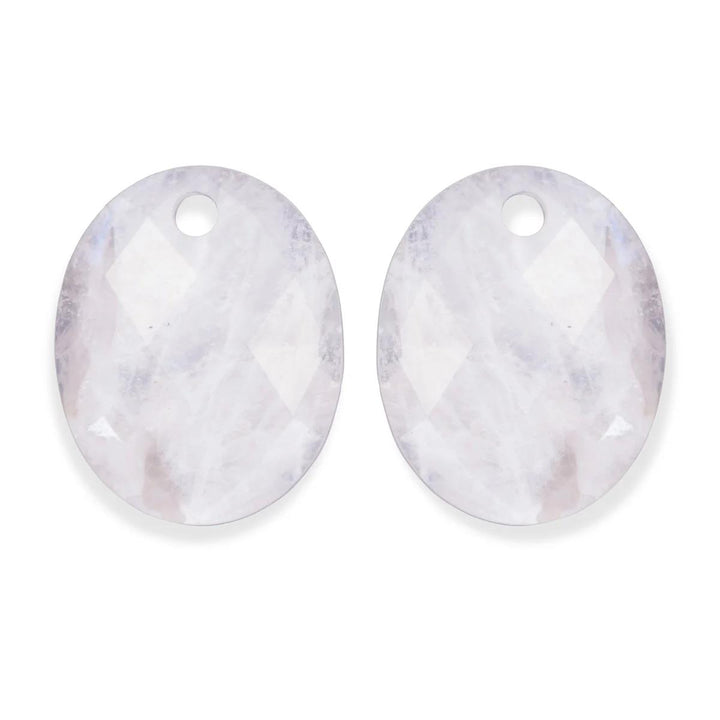 Earstones | Large Oval - Moonstone EAGEM54-RO