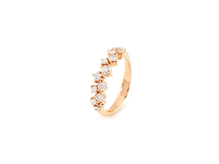 18 karaats Roségouden Diamanten Ring 0.61 ct E VVS1