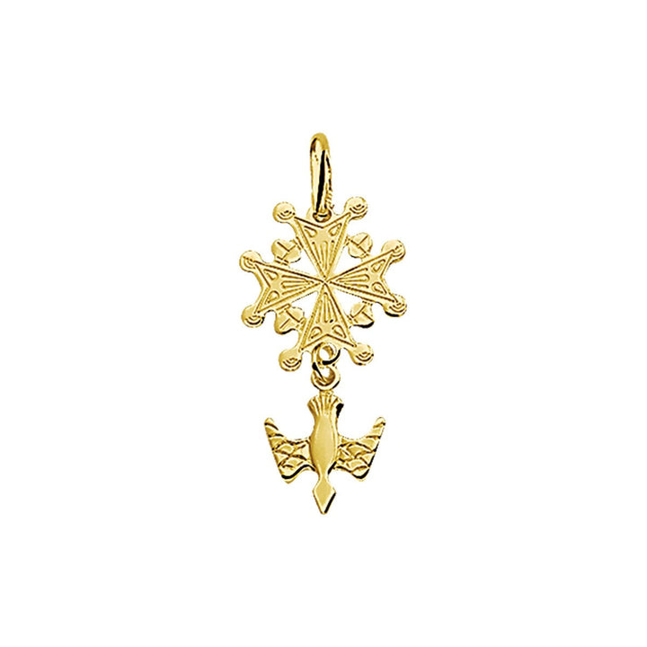 14 Karaat Geelgouden Hugenotenkruis Hanger