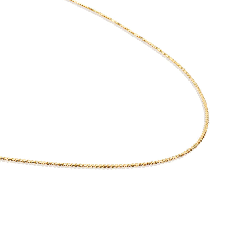 Necklace | Serpentine Chain gold plated - Silver - 50cm SN-SPG-050