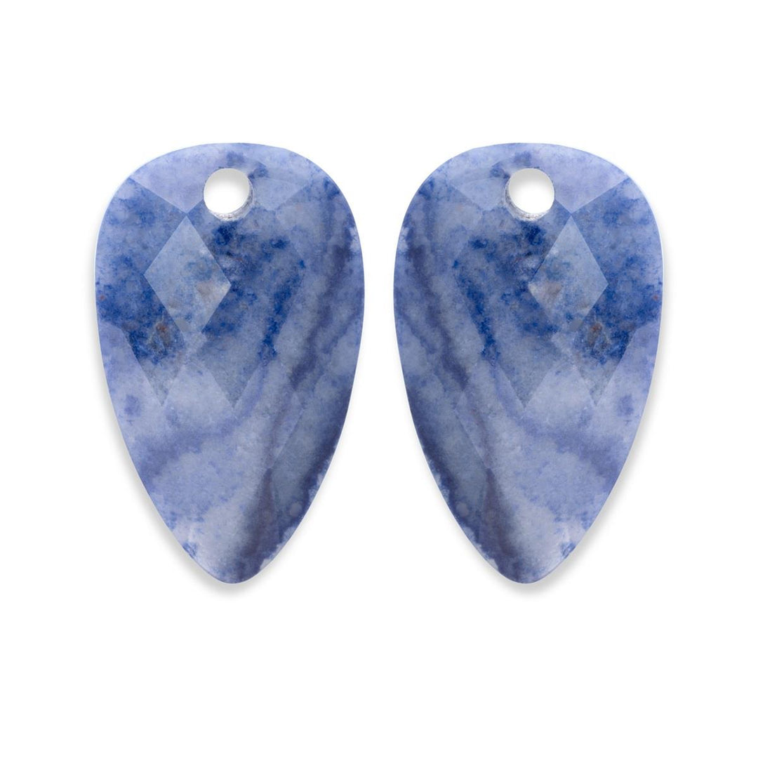 Earstones | Blossom Blue Aventurine EAGEM37-BS