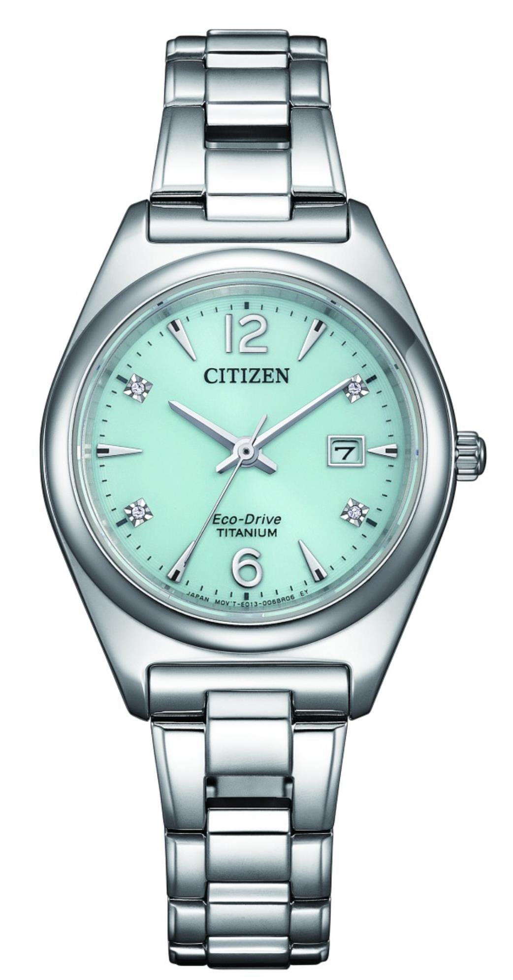 Citizen Super Titanium Eco-Drive Dameshorloge Blauw EW2601-81M