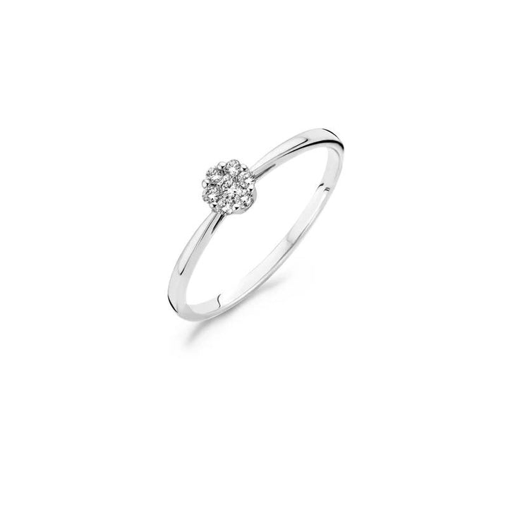 Ring 1610WDI - 14k Wit goud met Diamant