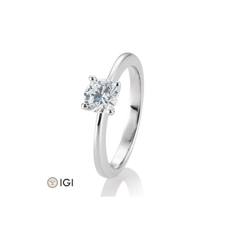 14 kt solitair ring 1.00ct G/Vsi