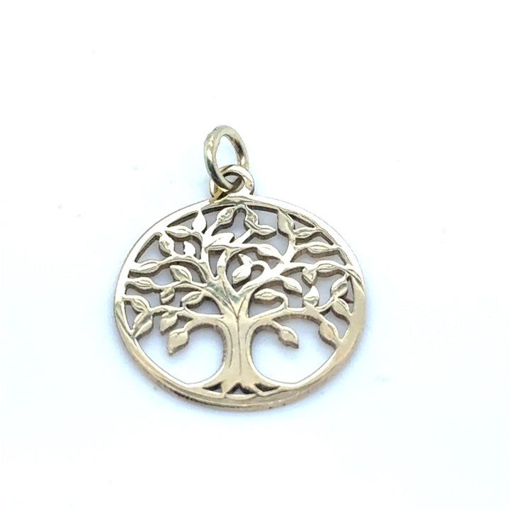 14 kt hanger Levensboom opengewerkt