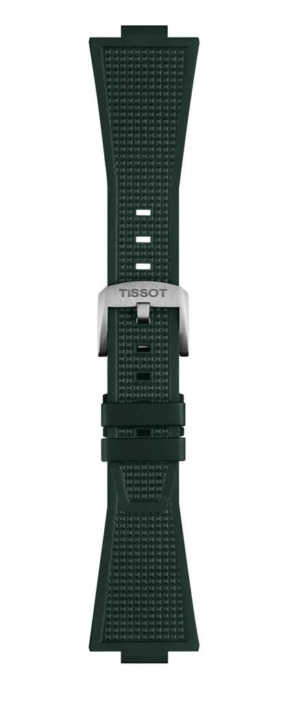 Tissot PRX 40mm dark green rubber strap T852050987