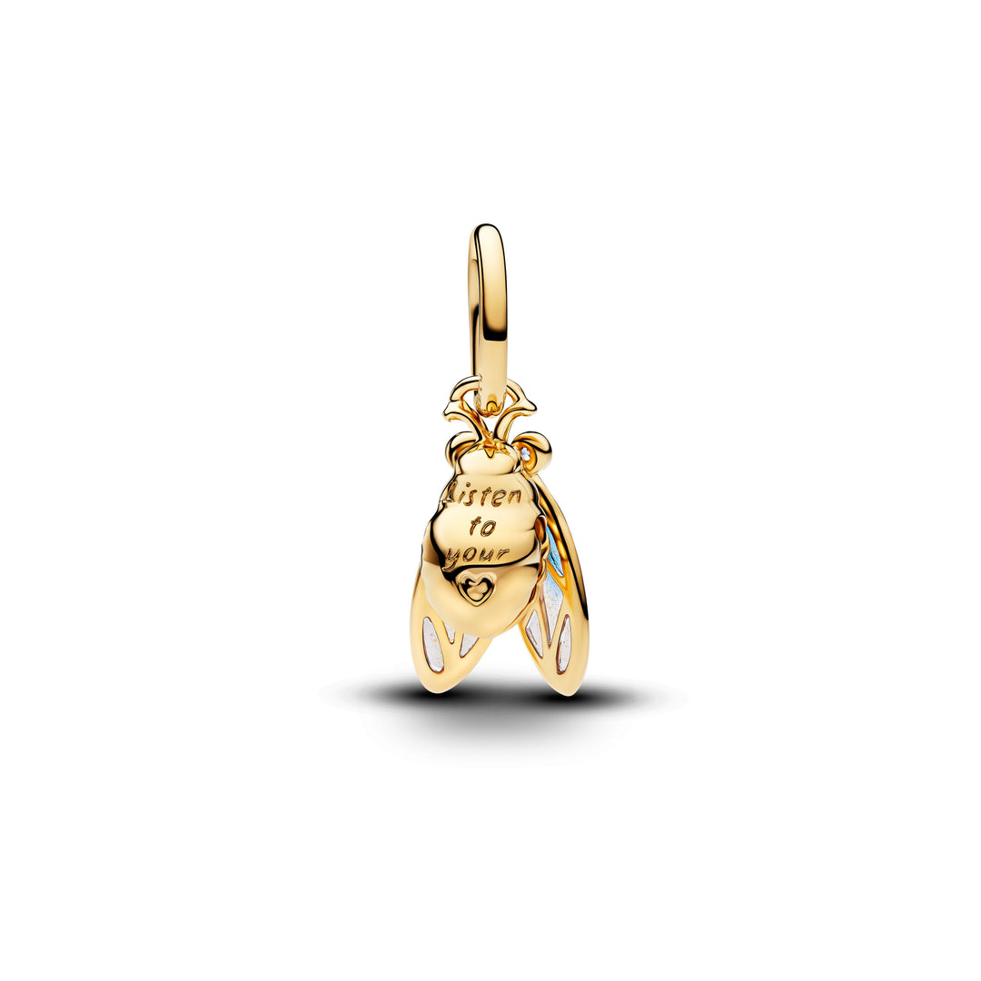 Pandora Shine Cicada Bedel 764490C01 – Goudkleurig met Zirkonia