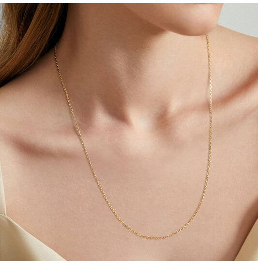 14 kt Gouden Anker Collier – 1,6 mm – 60 cm