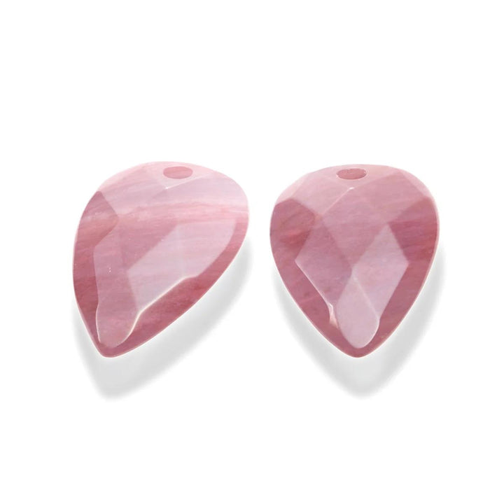 Earstones | Blossom - Facet Pink Rhodonite EAGEM24