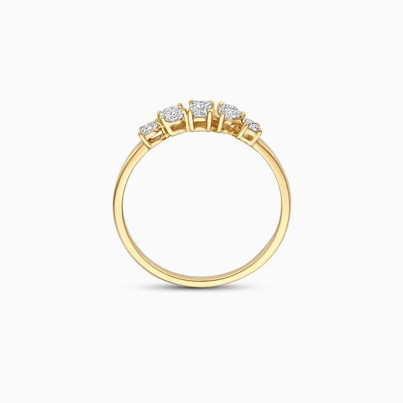 Lab Diamonds Ring 14 kt Geelgoud met Lab Grown Diamanten – LG1032Y