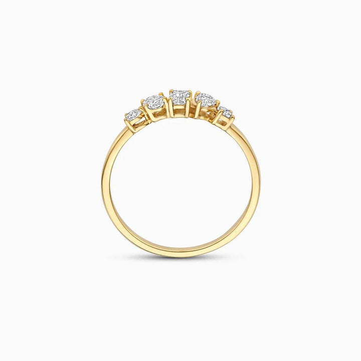 Lab Diamonds Ring 14 kt Geelgoud met Lab Grown Diamanten – LG1032Y