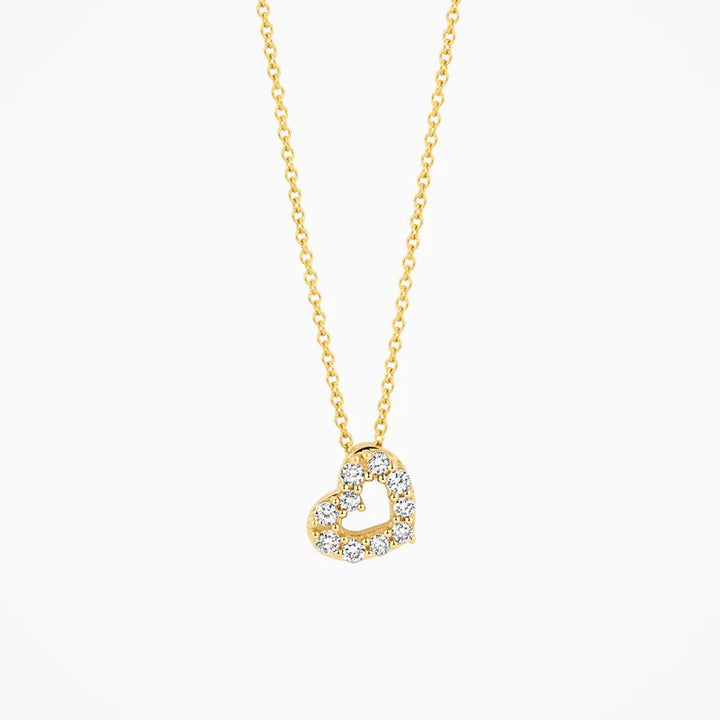 Blush Lab Grown Collier in 14 Kt Geelgoud met Lab Grown Diamant