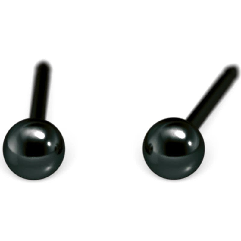 Studex Schietoorbellen – Zwarte Bol 3 mm – Chirurgisch Staal