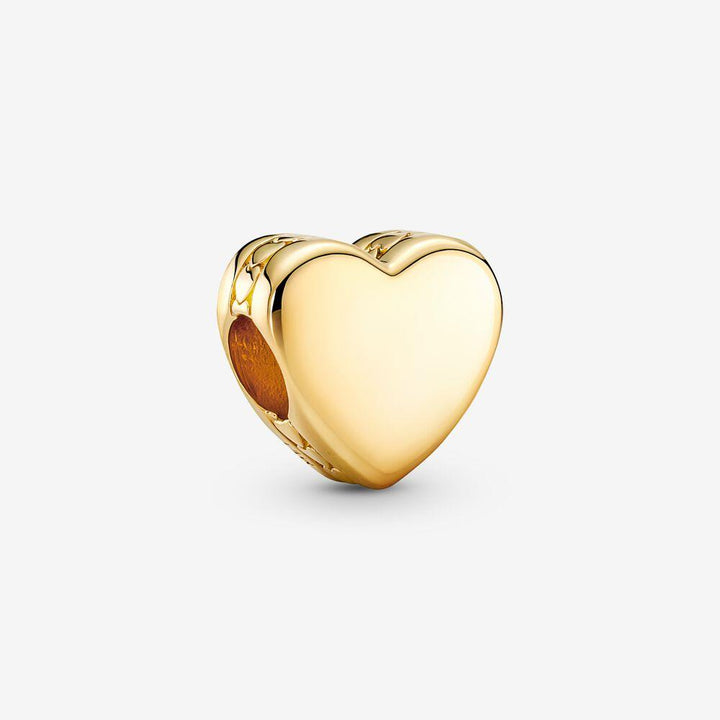 PANDORA GOUDKLEURIGE ENGRAVABLE HEART BEDEL 762015