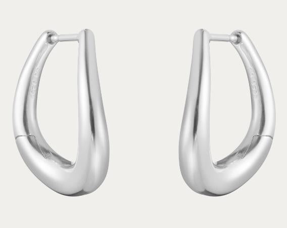 Georg Jensen zilveren Offspring oorringen 20001003