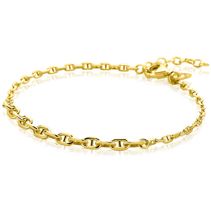 ZINZI goldplated armband met aflopende marineschakels – ZIA2762G