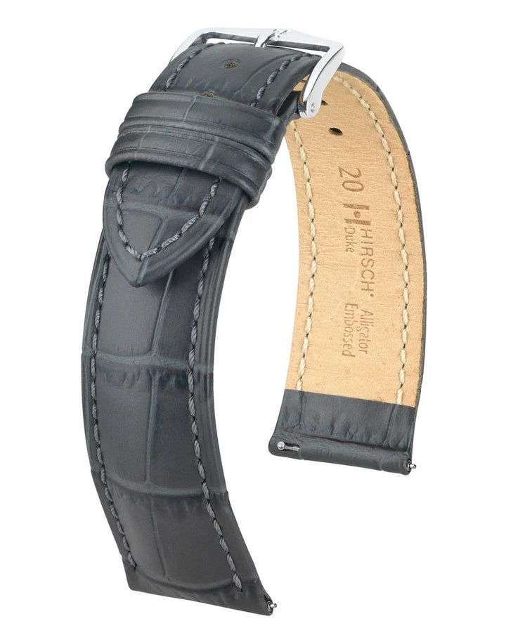 HIRSCH DUKE L GREY CALF 22/20MM