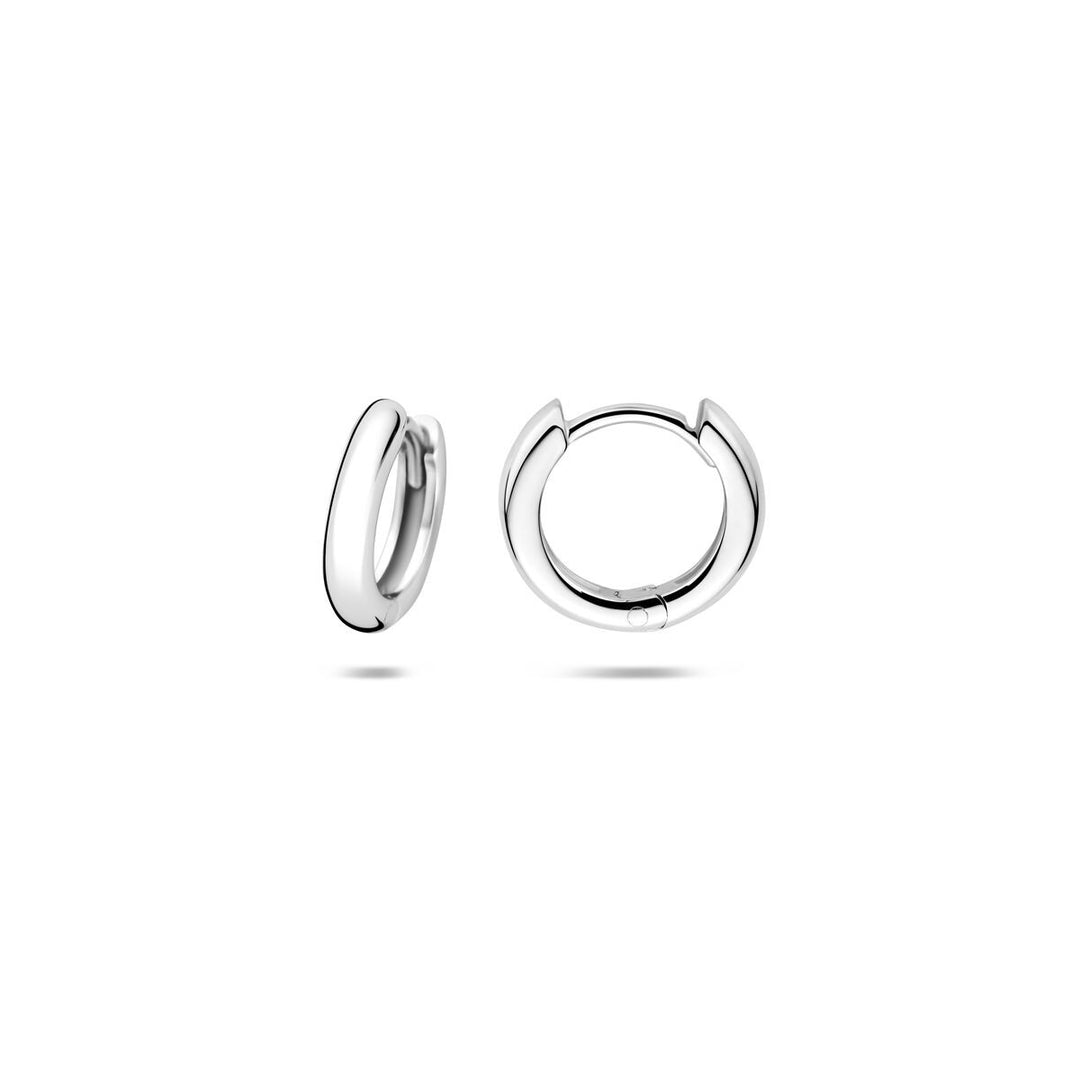 Zilveren Oorringen Half Bol 10,5 mm