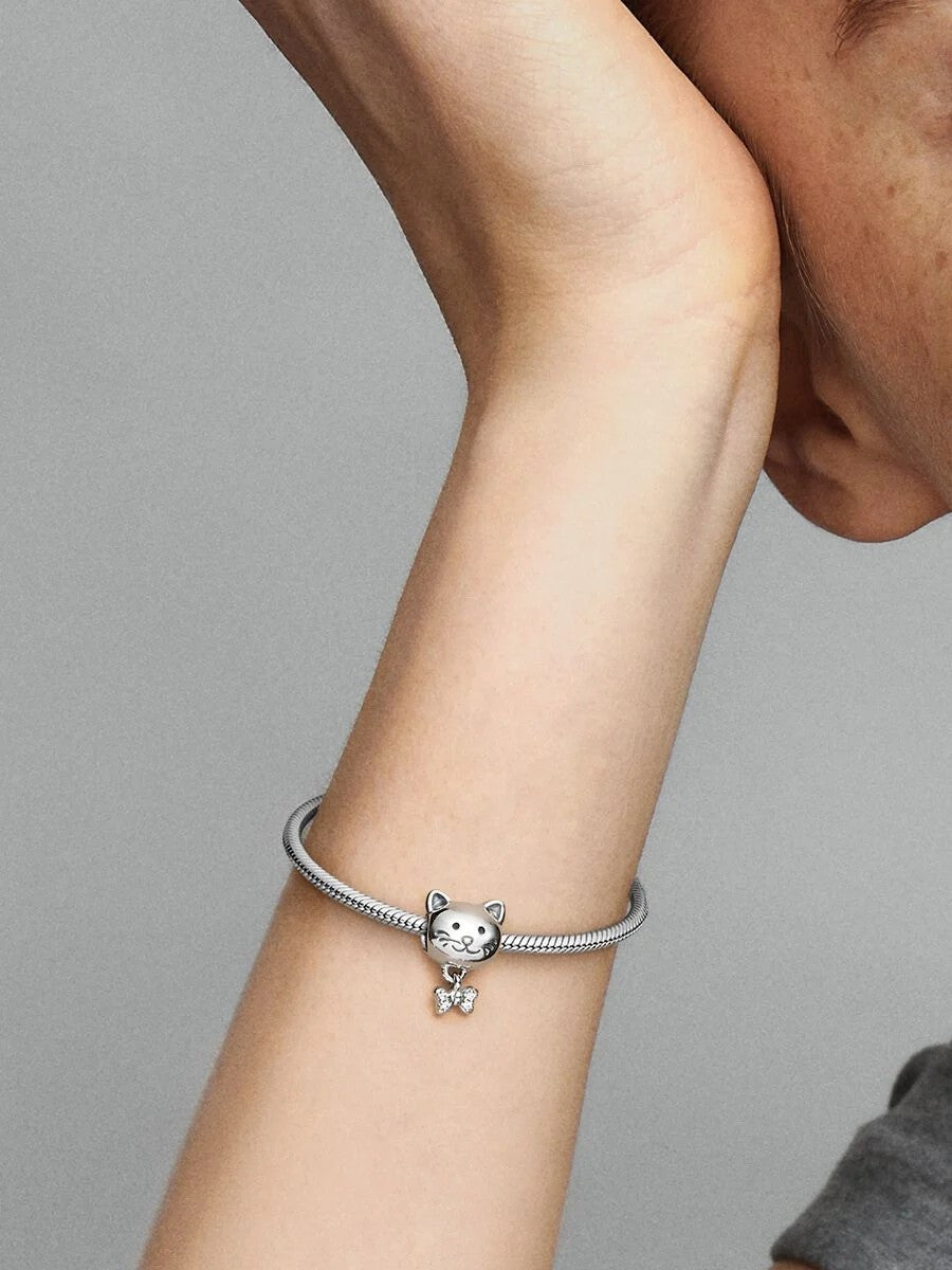 Pandora Pet Cat &amp; Bow Bedel 792255C01