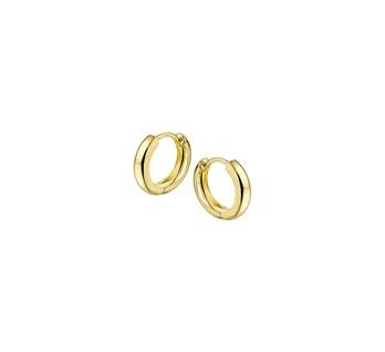 14 kt gouden oorringen 12,5 mm