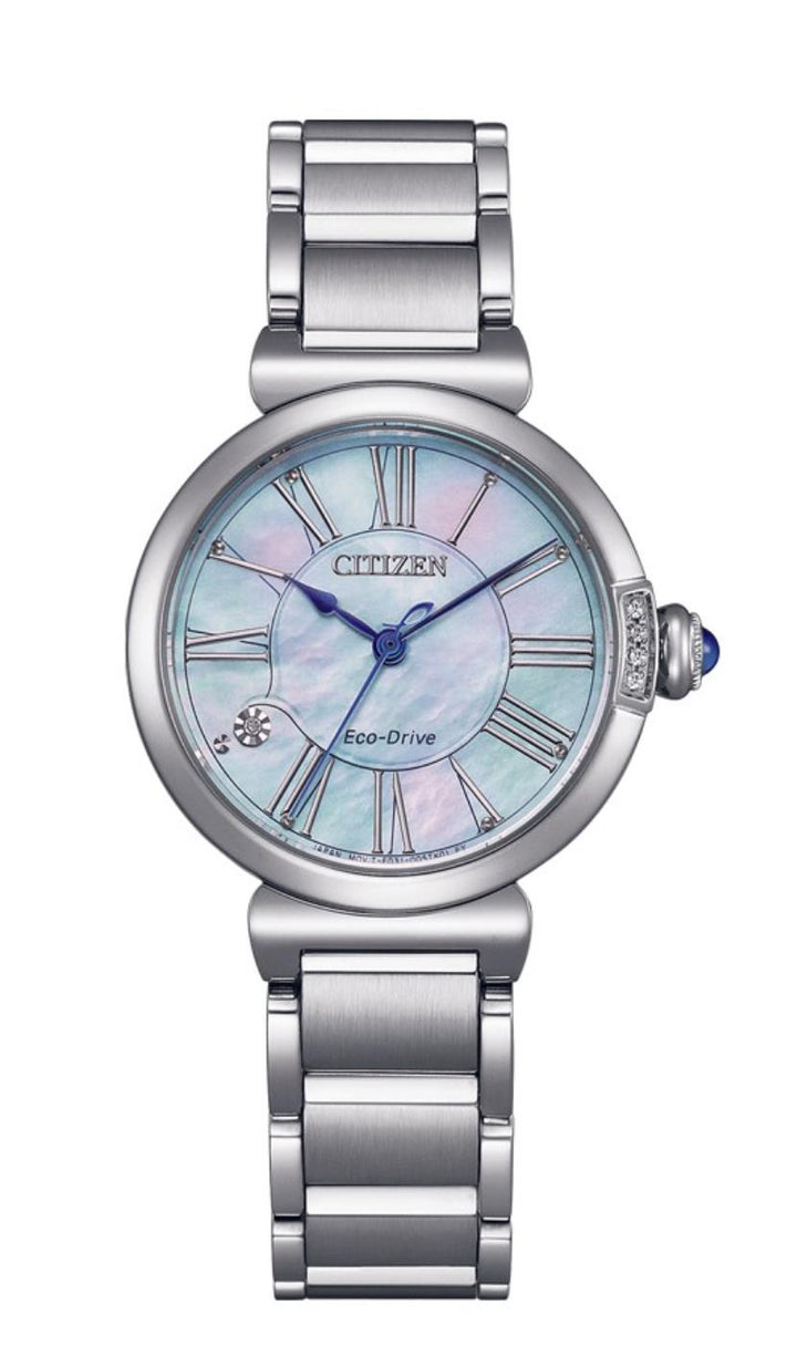 Citizen Eco-Drive Dameshorloge met Parelmoer en Diamanten EM1060-87N