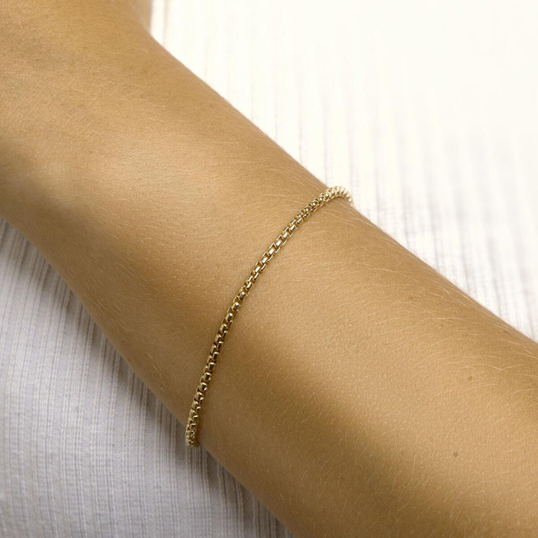 14 Karaat Geelgouden Venetiaanse Armband – 2,5 mm – 19 cm