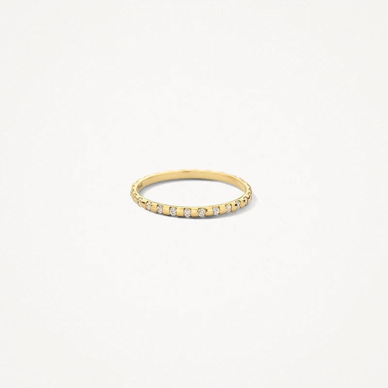 Blush 14 Karaat Geelgouden Ring met Fantasiezetting en Zirkonia 1268YZI