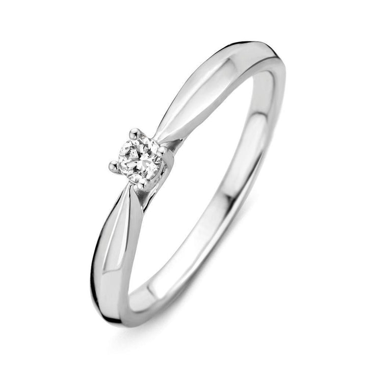 14kt  Witgouden Ring met 0,19crt H/Si RG214898-56