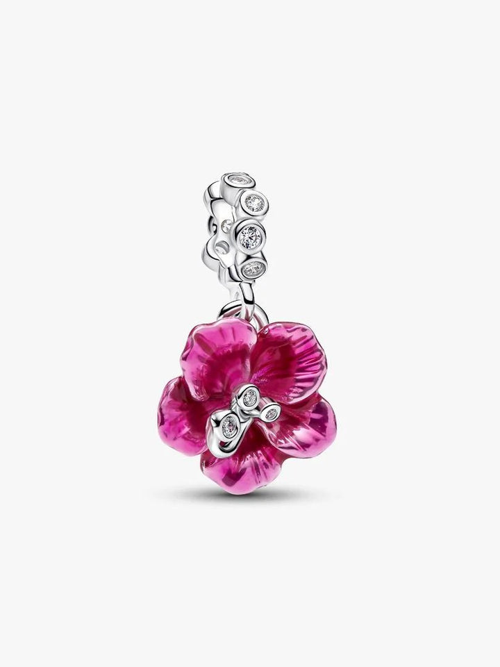 Pandora Hibiscus Dangle Charm 794698C01