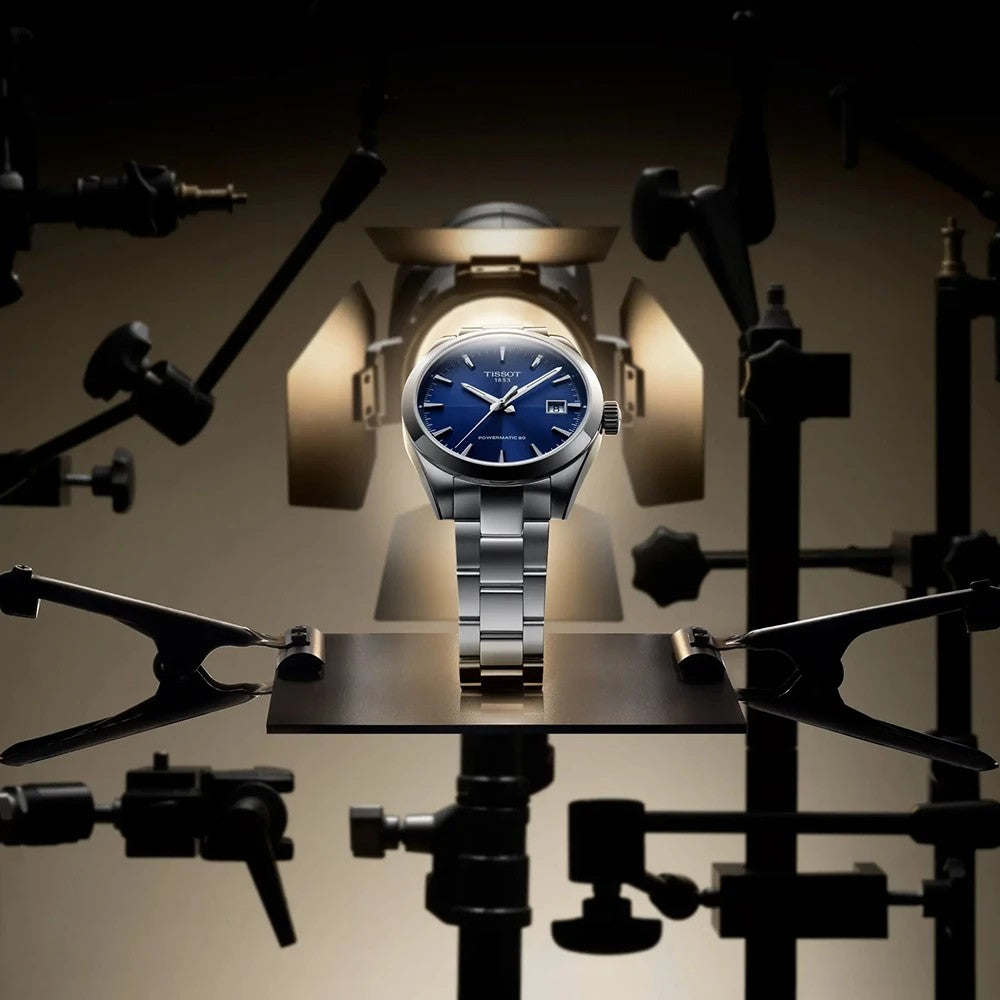 Tissot Gentleman T165.807.11.041.00 automaat staal blauw 38mm