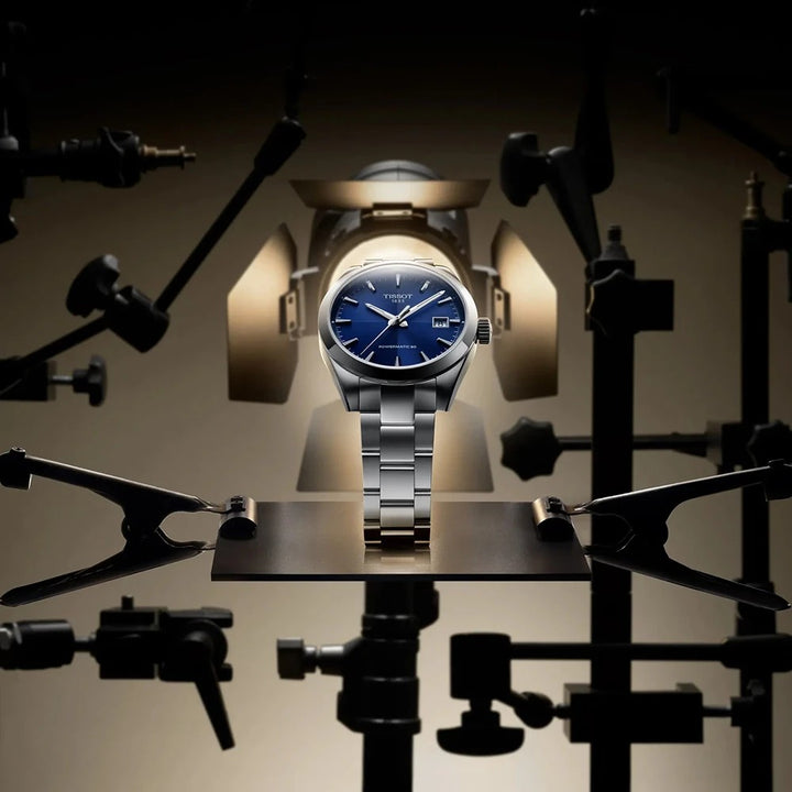 Tissot Gentleman T165.807.11.041.00 automaat staal blauw 38mm