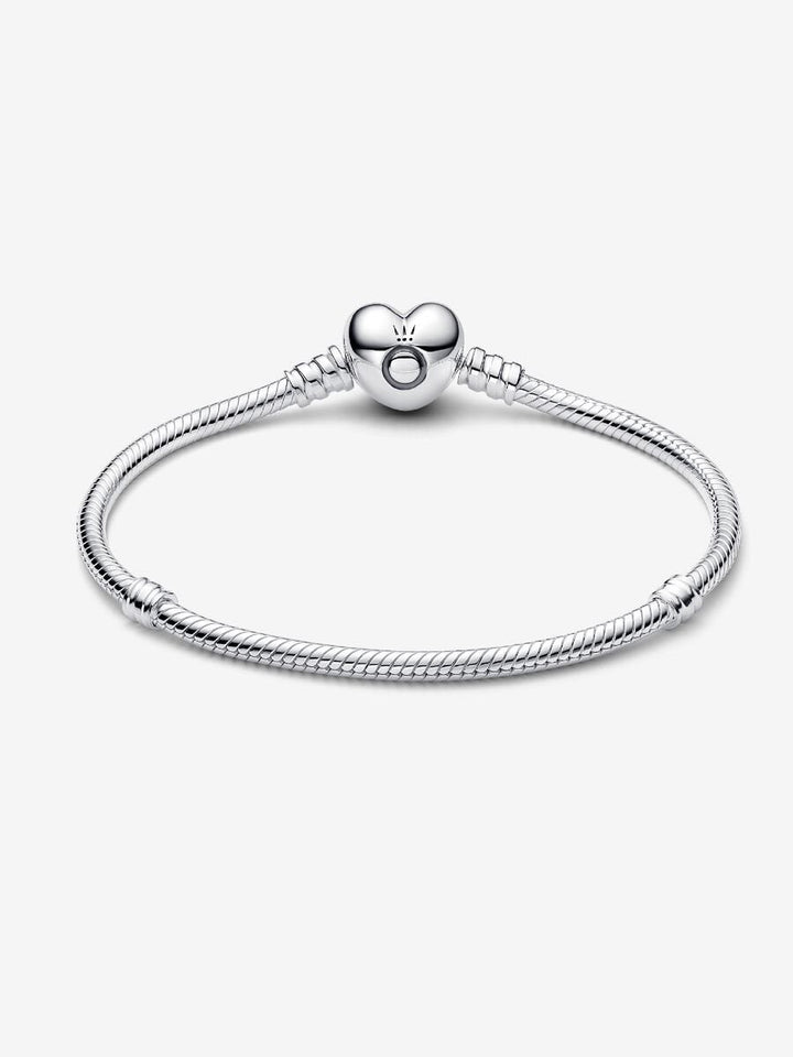 Pandora Moments Snake Chain Armband met Hartsluiting 594594C00-18