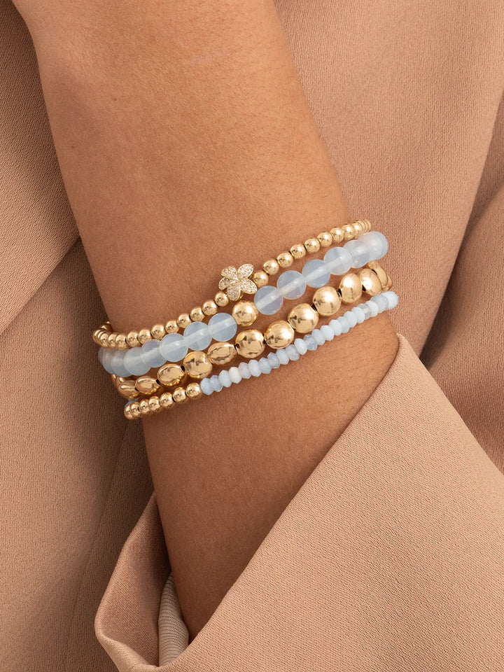 Bracelet | Opalite Reverse Universe - Gold - 4mm SB-G-4MM-RLI-G14