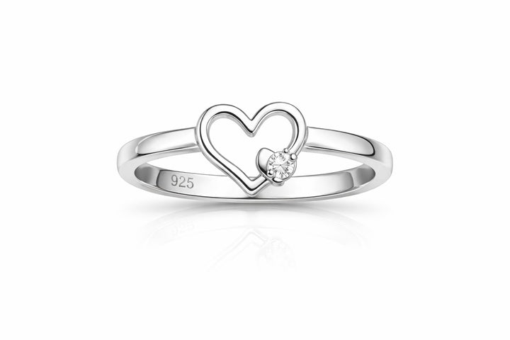 Tedora Bellini Zilveren Ring Hart met Zirkonia – 579.071