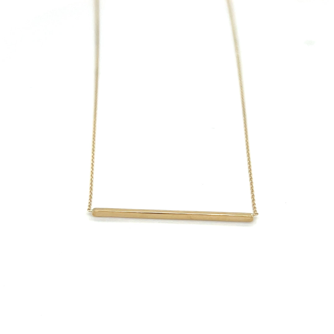 14 kt collier T-Bar horizontaal geelgoud 42-45 cm