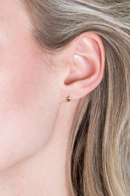 ZINZI zilveren oorknopjes in de vorm van één stud. De studs zijn 3mm ZIO2167G