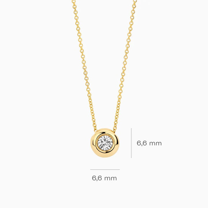 Blush Lab Grown Collier LG3006Y in 14 Kt Geelgoud met Lab Grown Diamant