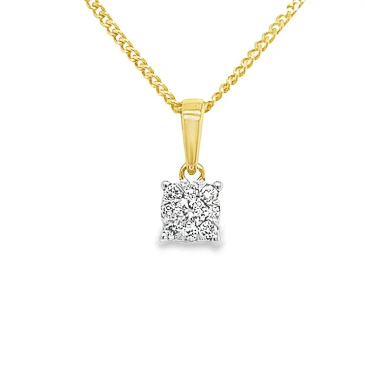 Château d’Or® 14 Karaat Geelgouden Hanger met 0,15 ct Diamant GHE0951