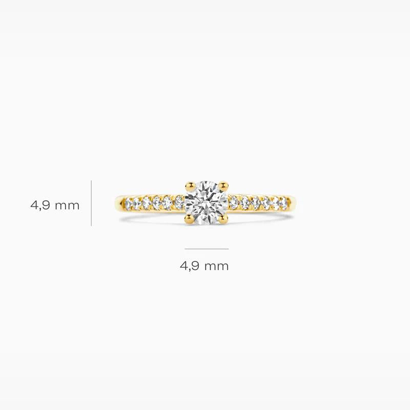 14 kt Blush Lab diamonds ring LG1006Y