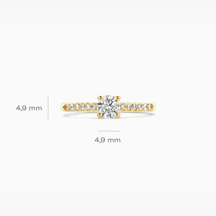 14 kt Blush Lab diamonds ring LG1006Y