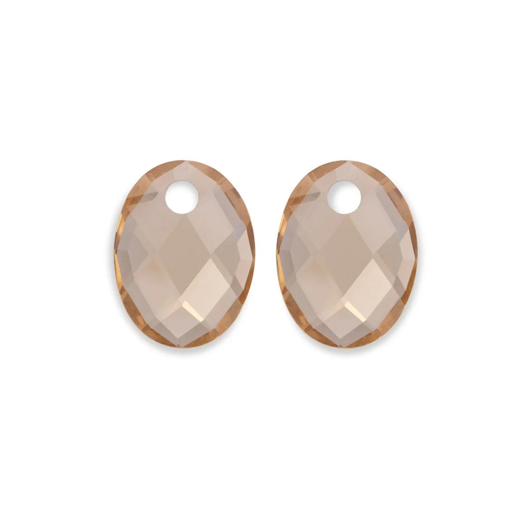 Sparkling Jewels Earstones Medium Oval Light Citrine Quartz – EAGEM65-MO