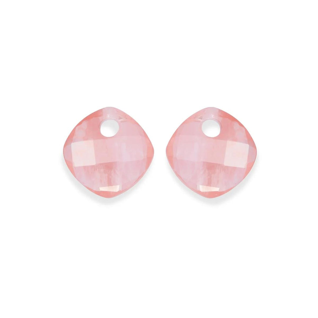 Earstones | Cushion Cut - Cherry Quartz EAGEM25-CC