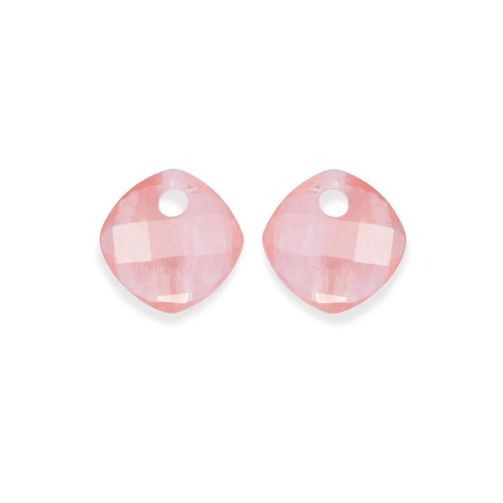 Earstones | Cushion Cut - Cherry Quartz EAGEM25-CC