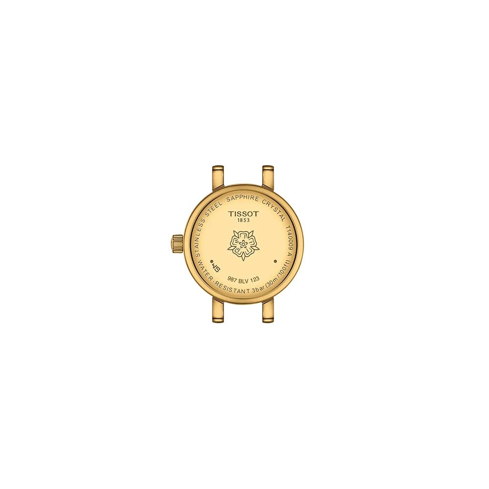 Tissot Lovely T140.009.36.371.00 goud bordeaux dameshorloge 20mm